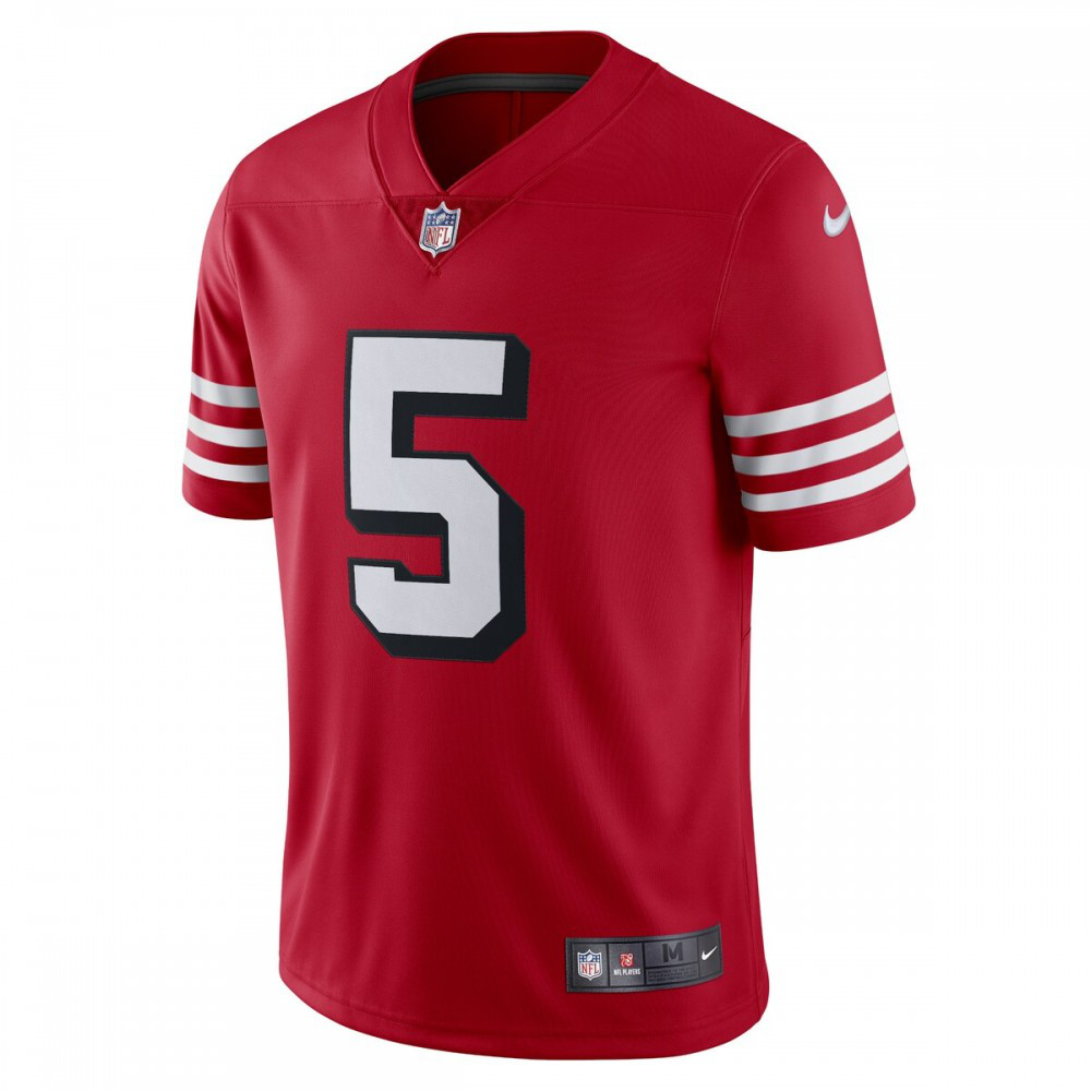 Trey Lance San Francisco 49ers Nike Alternate Vapor Limited Jersey - Scarlet-GridironStore